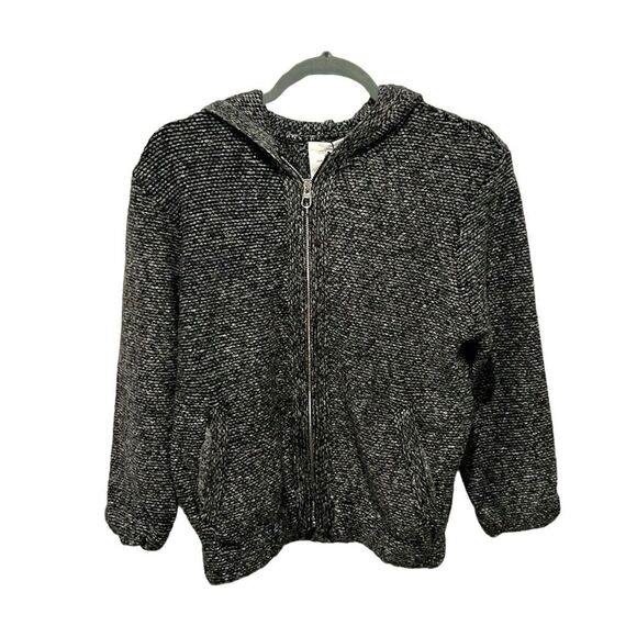 Zara knit wear gray kids zip up sweater jacket size 9-10 NWT - Picture 1 of 7